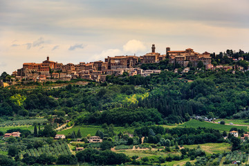 Fototapeta na wymiar Montepulciano in the region of Siena in Italy