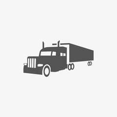 truck icon stock vector illustration flat design