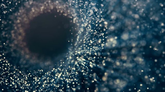 Glitter lights background seamless loop. 3D animation