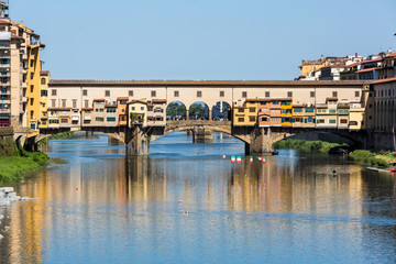 Obraz premium View of the Ponte Vecchio in Florence