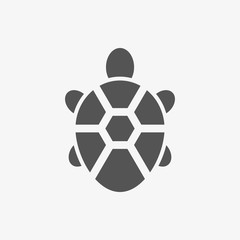 Obraz premium turtle icon stock vector illustration flat design