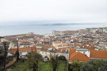 Fototapeta premium a view of lisbona