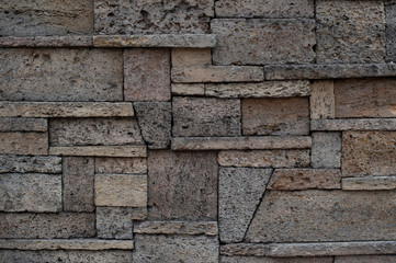 wall texture of the brick limestone