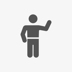 man icon stock vector illustration flat design