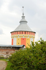 Fortress tower of Saviour Priluki Monastery.