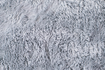 Grey Fur Rug