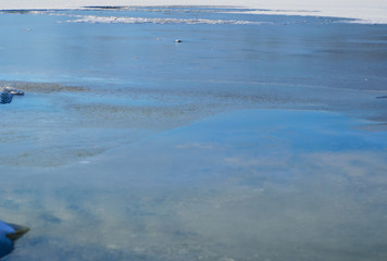 Frozen river Dnieper