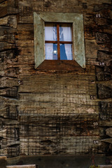 Windows made of old wood