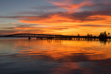 Sunrise over the Bridge Brings a New Day