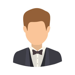 Man icon. Male avatar person people and human theme. Isolated design. Vector illustration
