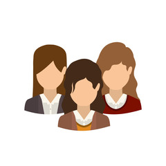 Woman icon. Girl female avatar person people and human theme. Isolated design. Vector illustration