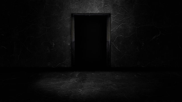 the dark room horror scene	