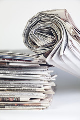 stack of newspaper