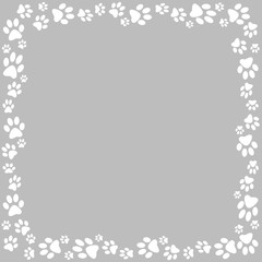 Dog Paw Border