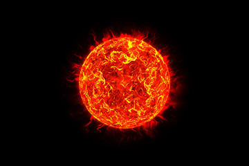 Big Sun Star in Space