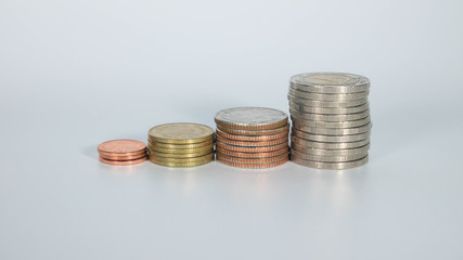 Money, Financial, Business Growth concept, coins