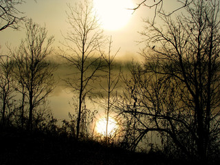 Morning Mist on the Grand River