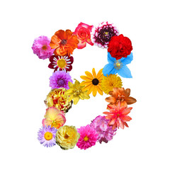 Flower Letter B