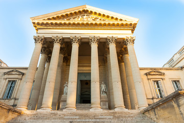Obraz premium Budynek sądu w Montpellier, Francja Montpellier Francja