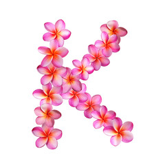 Plumeria Letter K