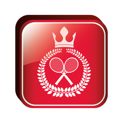 tennis sport game icon vector illustration graphic design