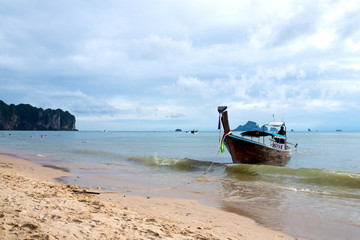 Fototapeta na wymiar Ao Nang bay, Krabi - Thailand