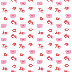 sweet valentine seamless pattern background
