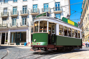 Obraz na płótnie Canvas Vintage tram in Lisbon
