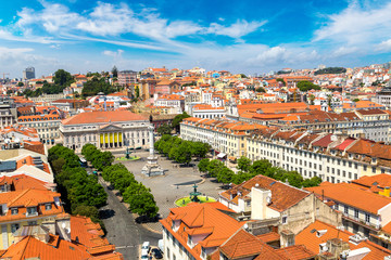 Naklejka premium Panoramic view of Lisbon
