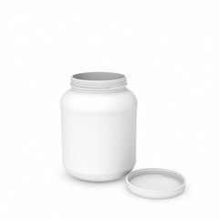 Rendering of white blank round can