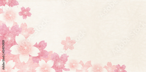 桜 春 和紙 背景 Wall Mural Wallpaper Murals J Boy 桜 春 和紙 背景 Wall Mural Wallpaper Murals J Boy