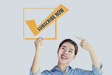 Working woman showing 