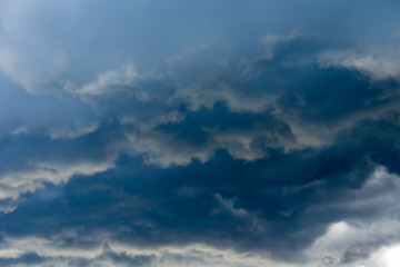 Fototapeta na wymiar Dark Grey Storm Clouds