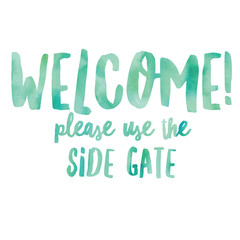 Welcome to the Party Sign Poster