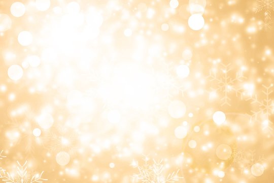 gold blur abstract background. bokeh christmas blurred beautiful shiny Christmas lights
