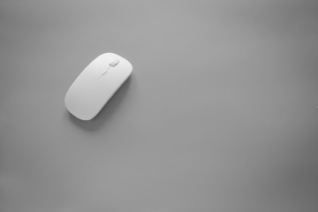 mouse computer on gray background