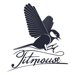 Bird titmouse vector logo © samorodinov