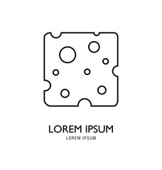 Vector illustration of cheese.