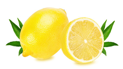 lemon isolated on white