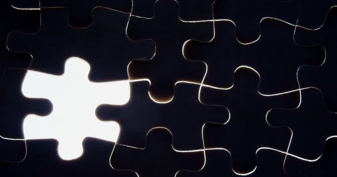 One piece of puzzle missing from jigsaw