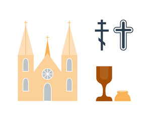 Religion icons vector illustration.