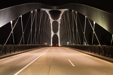 Modern bridge.  Frankfurt am Main . © anatoliil