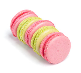 Tasty macaroons in two colors
