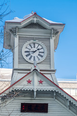 冬の札幌市時計台