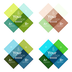 Abstract geometric line infographic templates