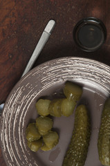 Salted cucumbers - appetizer to vodka