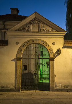 Kazimierz - Jewish Quarter Of Krakow At Night, Poland