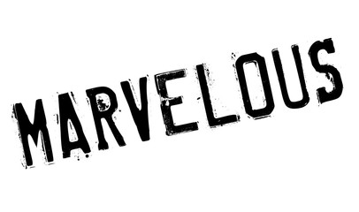 Marvelous rubber stamp