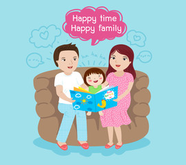 mom and dad storytelling