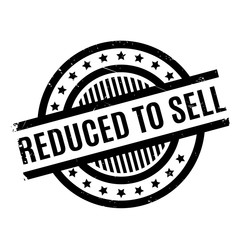 Reduced To Sell rubber stamp. Grunge design with dust scratches. Effects can be easily removed for a clean, crisp look. Color is easily changed.